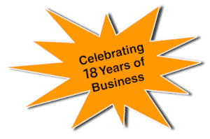 18 years in business